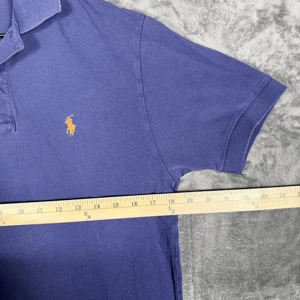 Polo By Ralph Lauren Mens Polo Shirt‎ Sz S Purple Short Sleeve Cotton Logo